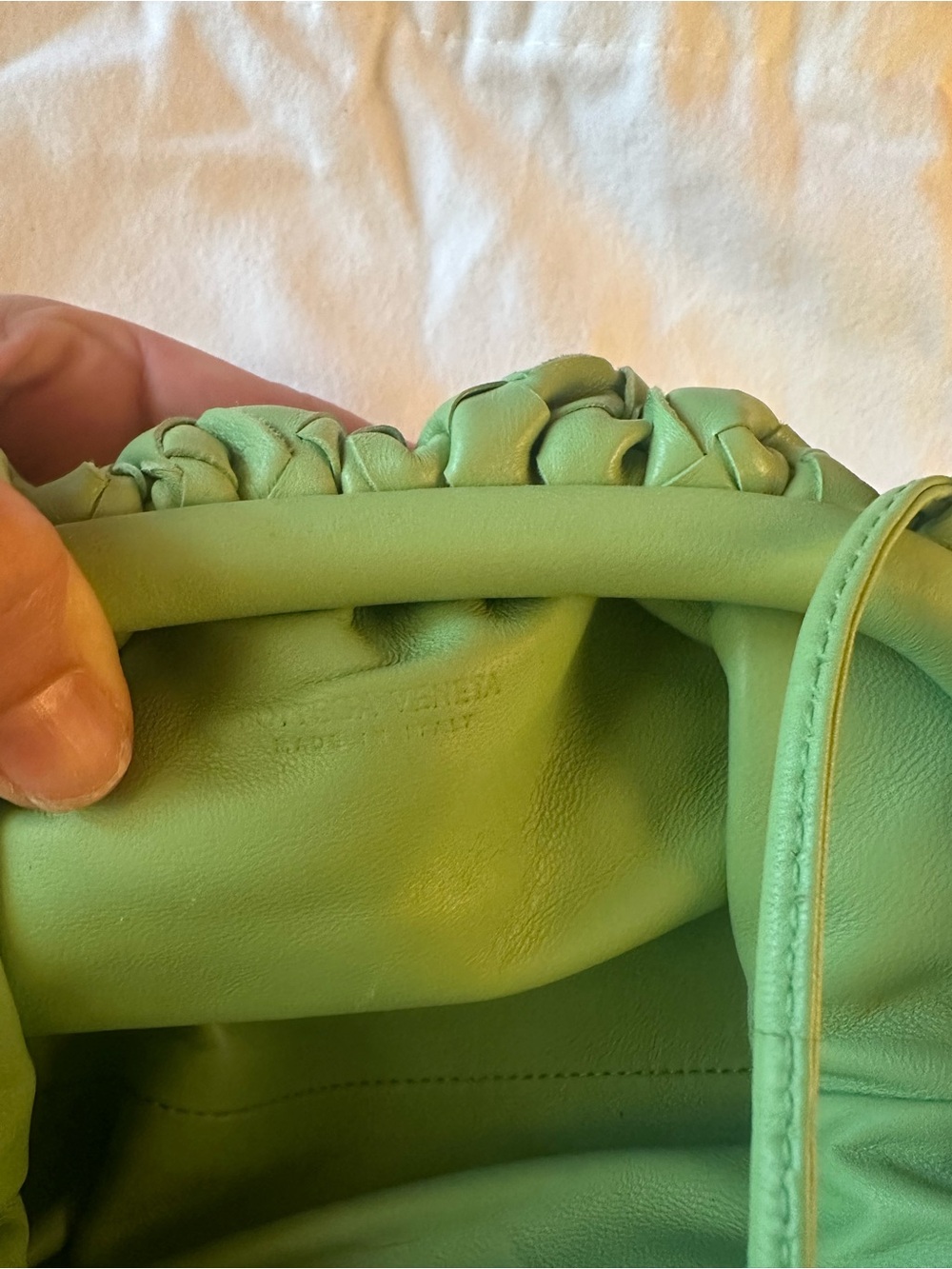 Bottega Veneta Pistachio Intrecciato Mini Pouch - Picture 4 of 5